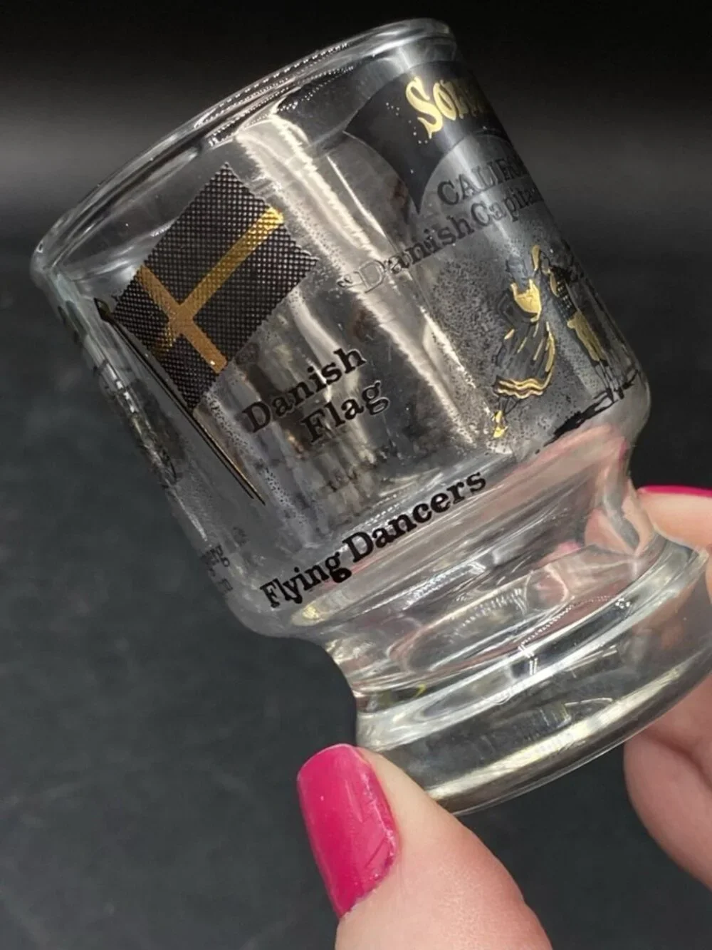 Solvang California State Landmark Windmill Shot Glass Danish Capitol of America